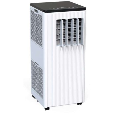 Condizionatore portatile smart 9000 BTU – Climatizzatore classe A – WiFi – Funzione deumidificatore – Telecomando – Colore bianco – Akai