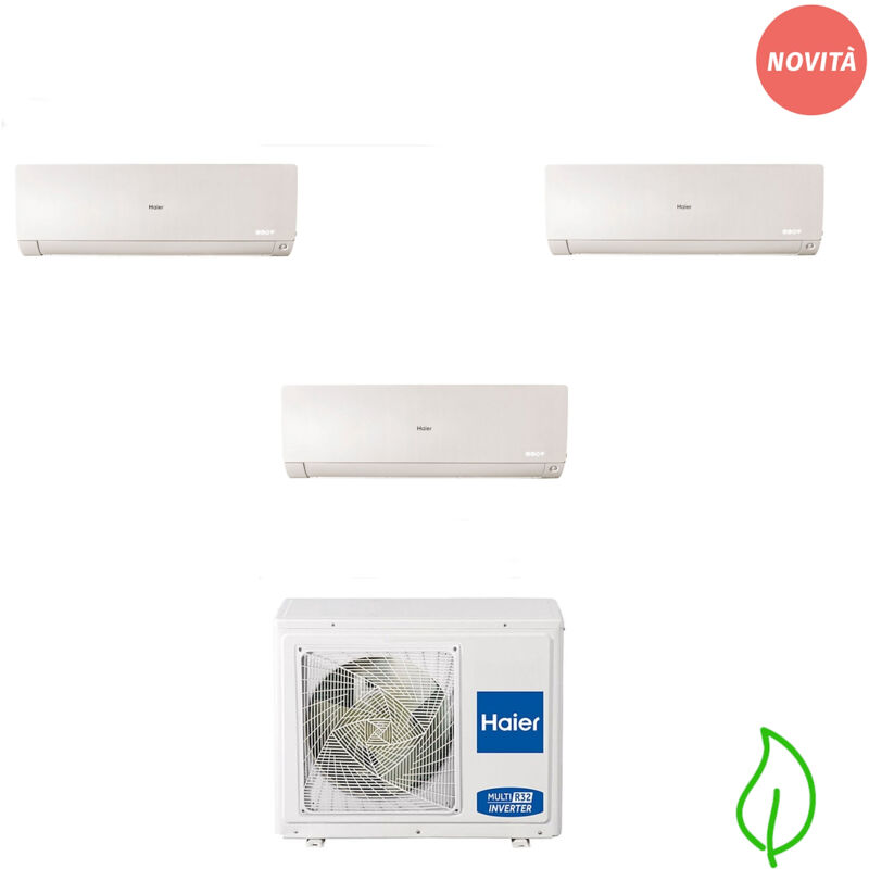 Condizionatore trialsplit Flexis Plus 7000+9000+12000 btu r32 bianco codice prod: AS20(25)(35)S2SF1FA 3U55S2SR3F - Haier