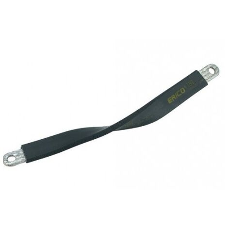 Conducteur Shunt tressé isolé 300A longueur 1030mm trou Ø 8mm et 10mm IBSB 70 ERICO 558520