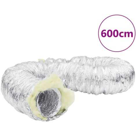 Conducto de ventilación aislado aluminio 6 m Ø10 cm