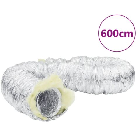Conducto de ventilación aislado aluminio 6 m Ø15 cm
