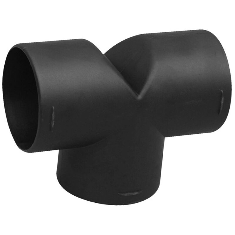 

Asupermall - Conducto de ventilacion de aire T Y Pieza de estilo curvo inclinado Conector de escape de salida de tubo de codo para calentador de