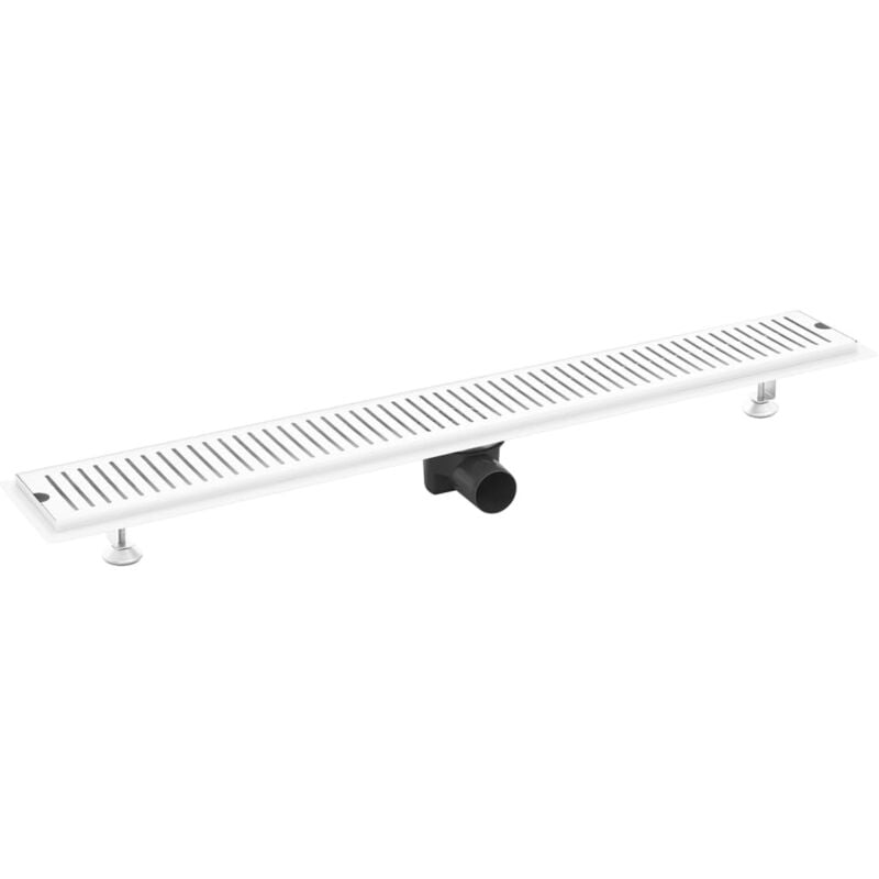 

vidaXL Conductos para desagüe de ducha acero inoxidable 93x14 cm