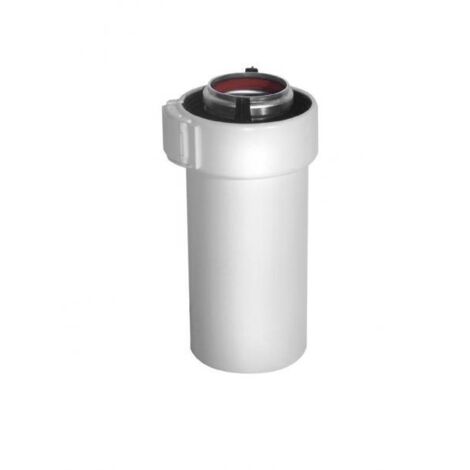 Conduit D60/100mm alu/PVC long. 500mm Rolux Gaz - Ubbink