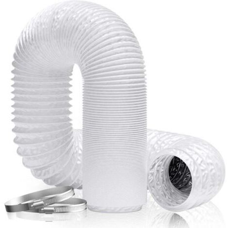 Conduit d'air Flexible Tuyau Ventilation 160 mm Aluminium PVC pour Seche Linge Extracteur