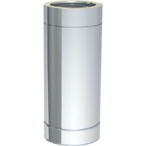 Conduit de fumée Ø 130 mm élément droit 500 mm