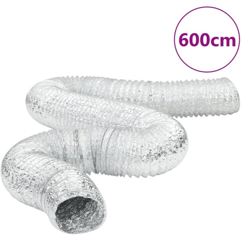 vidaXL Lüftungsschlauch Aluminium 6 m Ø12,5 cm