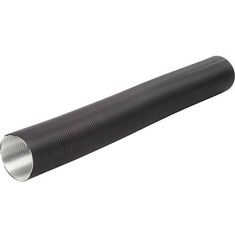 Conduit flexible en aluminium noir - 1,5 m 100 mm