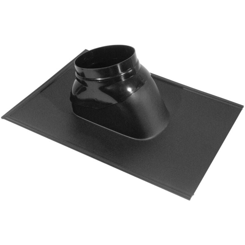 Solin Ubiflex pour terminaux verticaux ø 60/100mm et 80/125mm Noir - pour toit en pente de 25 à 45°