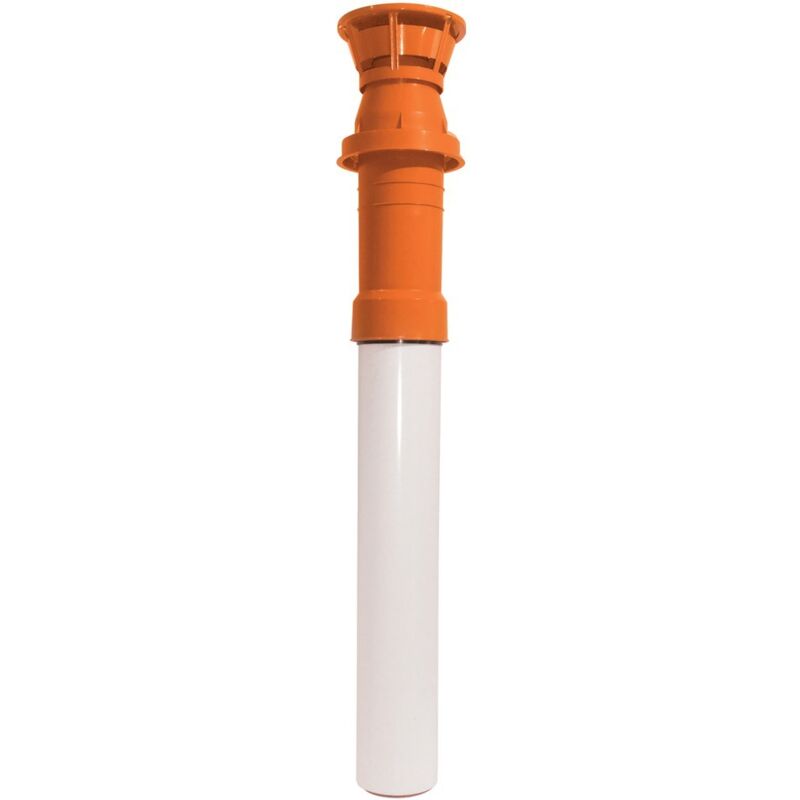 Ubbink - Terminal gaz alu/pvc vert. 1150mm ocre 80/125