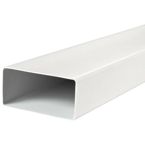 Conduit rectangle en PVC 60x122mm - 1500mm - Winflex Ventilation