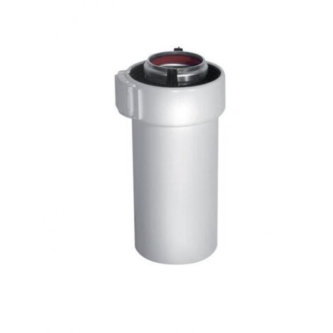 Conduit ROLUX Gaz 60/100 mm alu/PVC 1000 mm blanc - UBBINK - 227352
