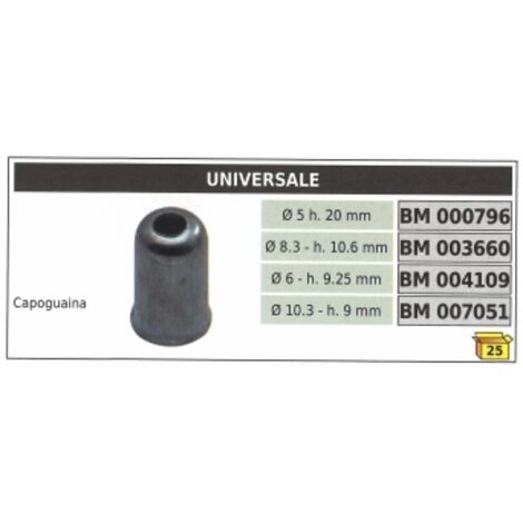 Conduit UNIVERSEL Ø 6 mm hauteur 9,25 mm code 004109