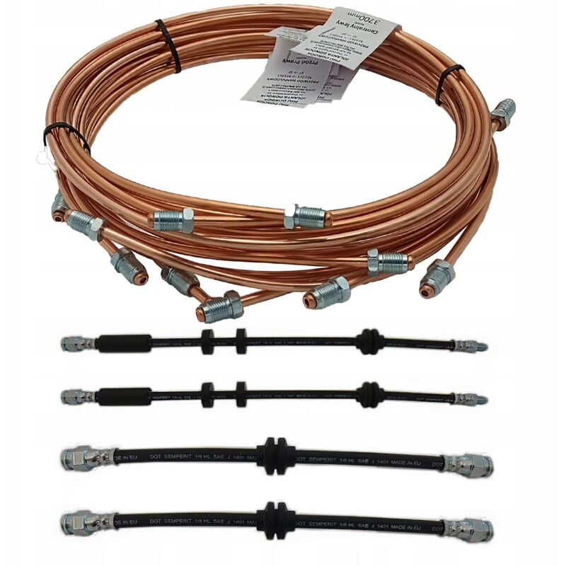 Conduites de frein rigides et flexibles en cuivre FIAT SEICENTO Jeu complet