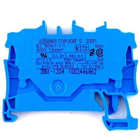 CONDUTTORE DI PASSAGGIO WAGO 1,5 MM 2, 2001-1204