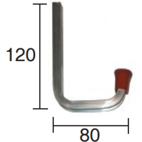 CONDY - SUPPORTO A MURO A L IN ALLUMINIO 80x120 MODELLO 3