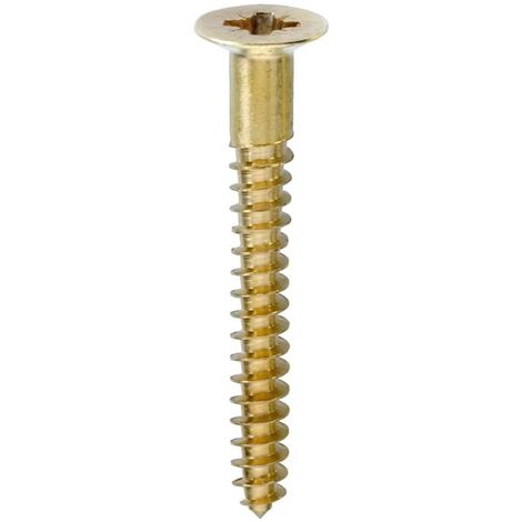 CONDY - VITI PER LEGNO A TESTA PIANA SVASATA IN OTTONE 3,5x35MM P.8