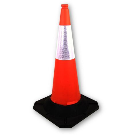 Cône de chantier, Orange, Hauteur de 100 cm ( Prix pour 1 )