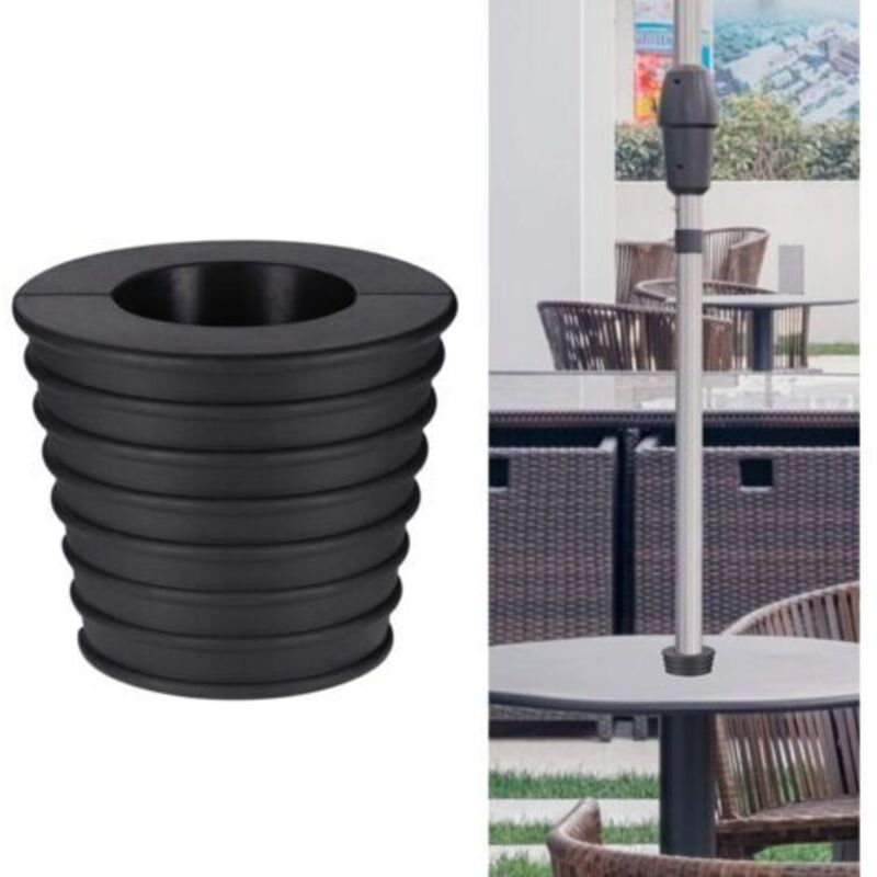 Cône de Parapluie Support de Base, pour Ouverture et Stabilité du Trou de Table Patio ou Support de Base pour Parasol, Pied de Parasol, 1.5" Parasol
