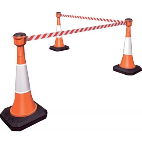 Cone de signalisation 1000 mm, orange artificiel avec réflecteur (1) (Skipper non inclus)