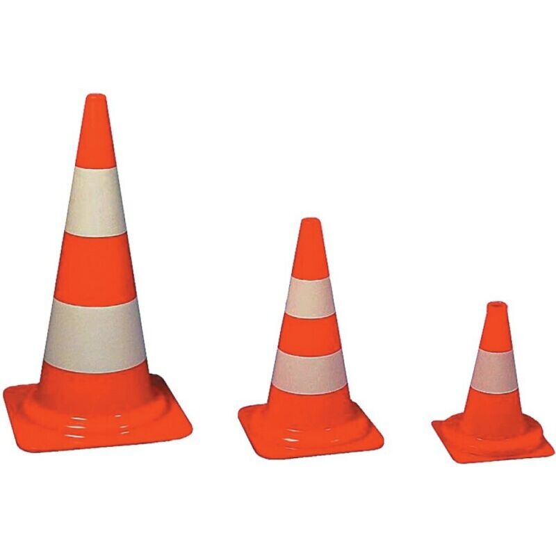 Schake - Cone de signalisation rouge/blanc 300mm