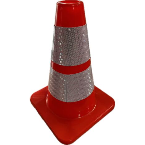 Cône de signalisation routière en PVC 30 cm