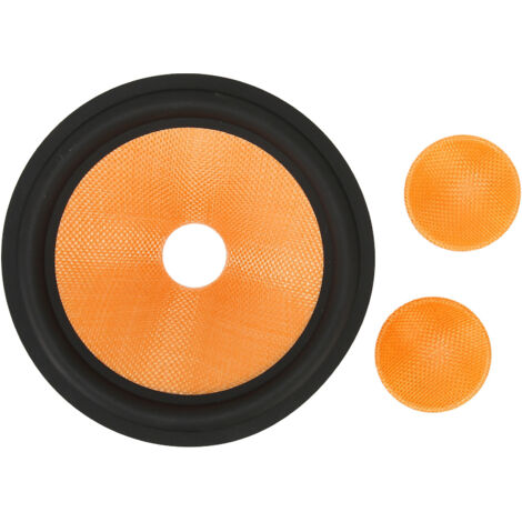 Cône de Subwoofer 8 Pouces en Papier de Haut-parleur avec Bordure en Fibre de Verre, Diamètre Intérieur 1,4 Pouce