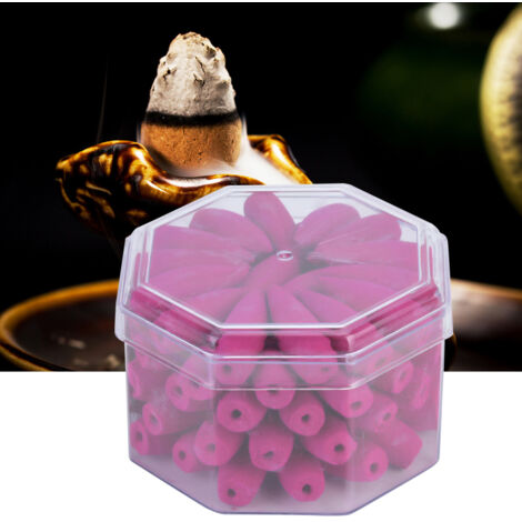 Cône d'encens en bois d'aigle en forme de pagode aux ingrédients naturels parfum Rose