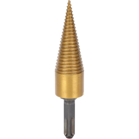 Cône Fendeur à Bois Pointe Foret 32mm avec Douille Carrée Revêtement Titane
