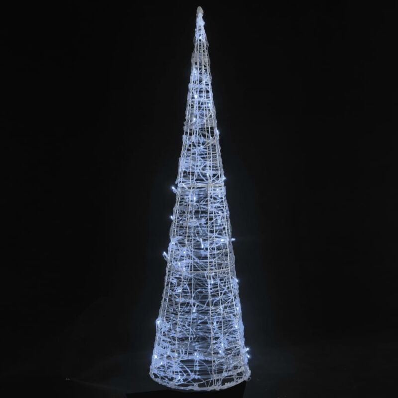 Vidaxl - Cône lumineux décoratif pyramide led Acrylique Blanc froid 90cm