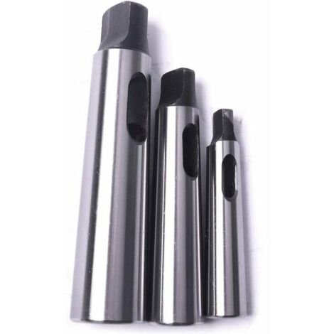 Cône Morse douille de perçage adaptateur de réduction pour tour à bois – Acier 45 – Précision 0,015 mm – Lot de 3 pièces