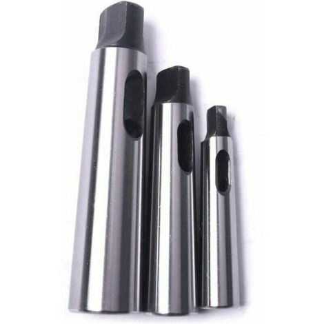 Cône Morse douille de perçage Réduction adaptateur pour tour de fraisage (MT1 à MT2, MT3 à MT2, MT3 à MT4,3pcs)