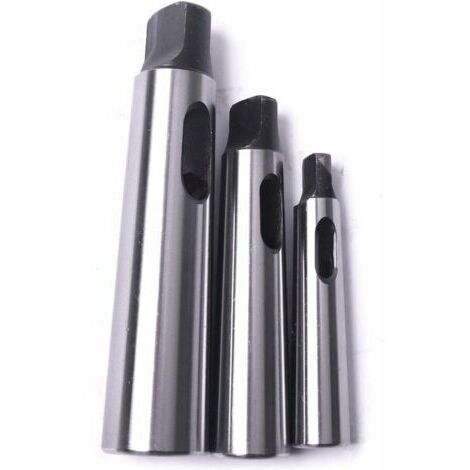 Cône Morse douille de perçage Réduction adaptateur pour tour de fraisage (MT1 à MT2, MT3 à MT2, MT3 à MT4,3pcs)