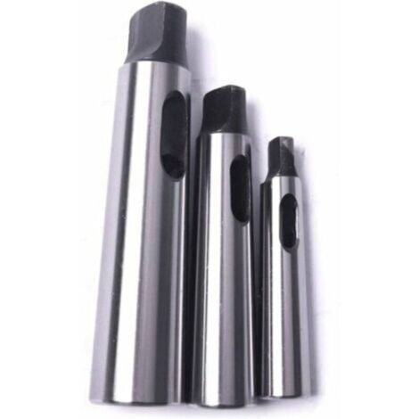 Cône Morse douille de perçage Réduction adaptateur pour tour de fraisage (MT1 à MT2, MT3 à MT2, MT3 à MT4,3pcs)
