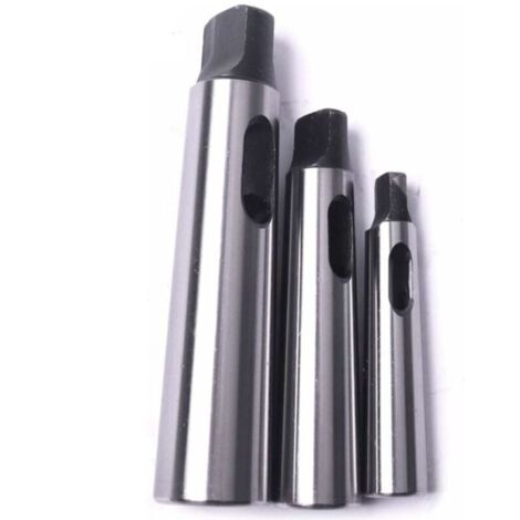 Cône Morse douille de perçage Réduction adaptateur pour tour de fraisage (MT2 à MT1, MT3 à MT2, MT4 à MT3,3pcs)