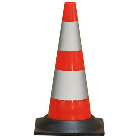 CONE PLASTIQUE FLUO 50CM RETRO CLASSE 2 1,850KG TALIAPLAST - 520801
