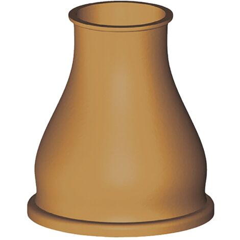 cône pour raccord cuvette wc - 30 x 65 - grand modèle - rouge - sachet de 1 - gripp 298130