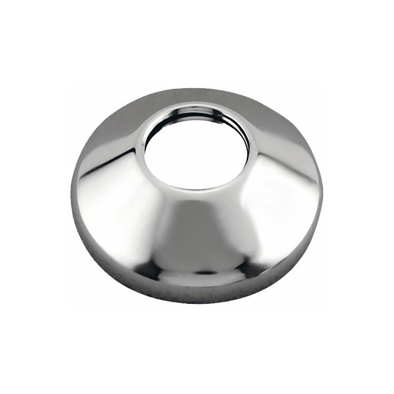 Cone Shaped Chrome Plated Steel 3/4' Inch Pipe Collar Oval Cover 80mm Wide