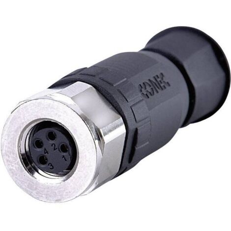 Conec 42-00012 Connettore non confezionato per sensore o attuatore M8 Presa dritta Numero di poli: 4 1 pz.