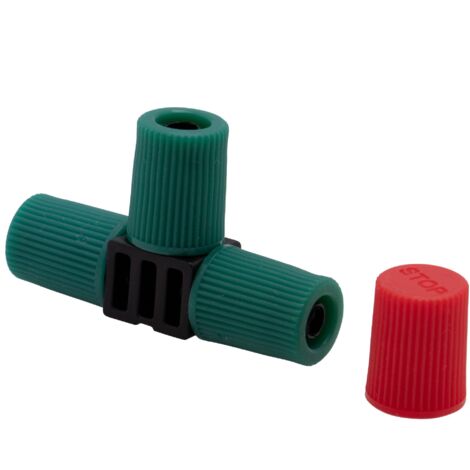 Conector 5 tees ø6mm con 5 tapones extra