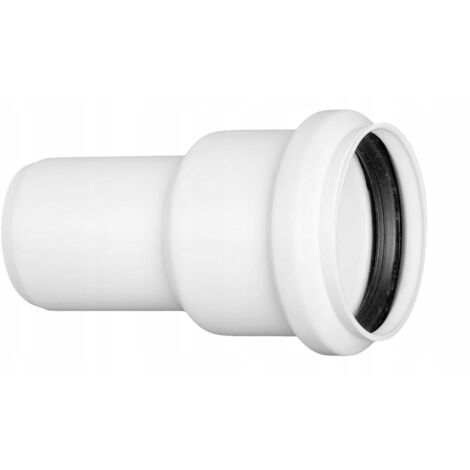 CONECTOR ACANALADO AUMENTADO DE PVC 50/40