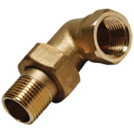 Conector acodado de latón Idmar de 3/4" DN20 para montaje