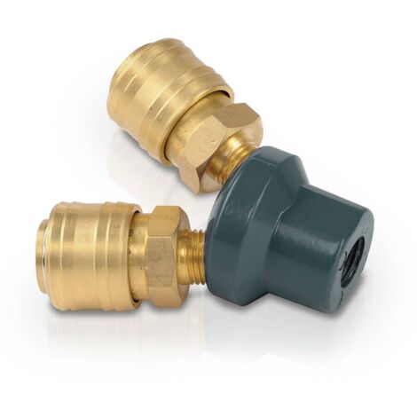 Conector aire comprimido de latón tipo y, rosca hembra ¼ pulg