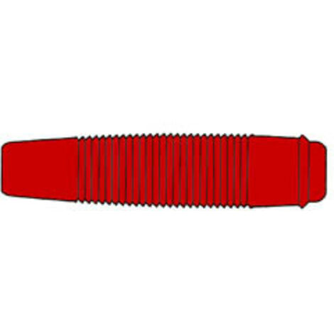 Conector aislado para pin, 4 mm - Rojo (kun30)