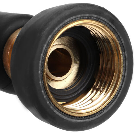 Conector ajustable para manguera de jardín con cabezal de cobre, 3,5 x 3,5 x 10 cm, varios colores, 139 g, 1 unidad
