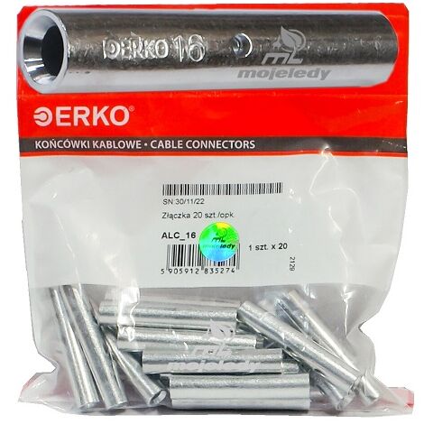 Conector Al, manguito de conexión ALC 16, 20 uds. Erko
