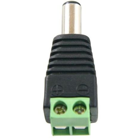 Conector Alimentacion Dc Macho A Tornillo 5,5x2,1 Con280