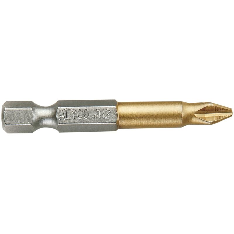 

Alyco-tools - Punta Atornillar 1/4' Tin Ph3X50 Mm