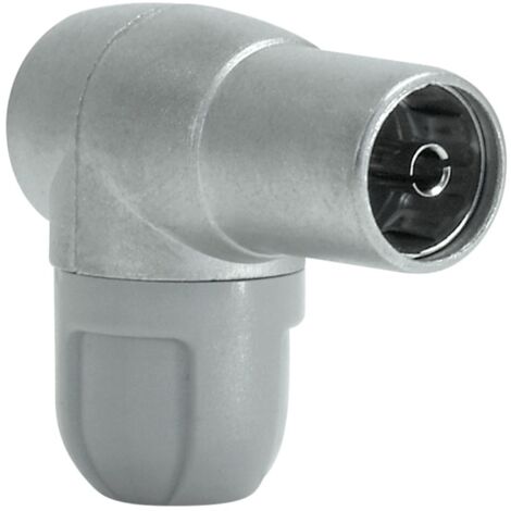 Conector antena tv acodado blindado hempra cei Ø9,5mm televe