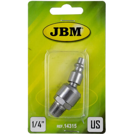 CONECTOR ARTICULADO MACHO PARA AIRE COMPRIMIDO US - 1/4" JBM 14315